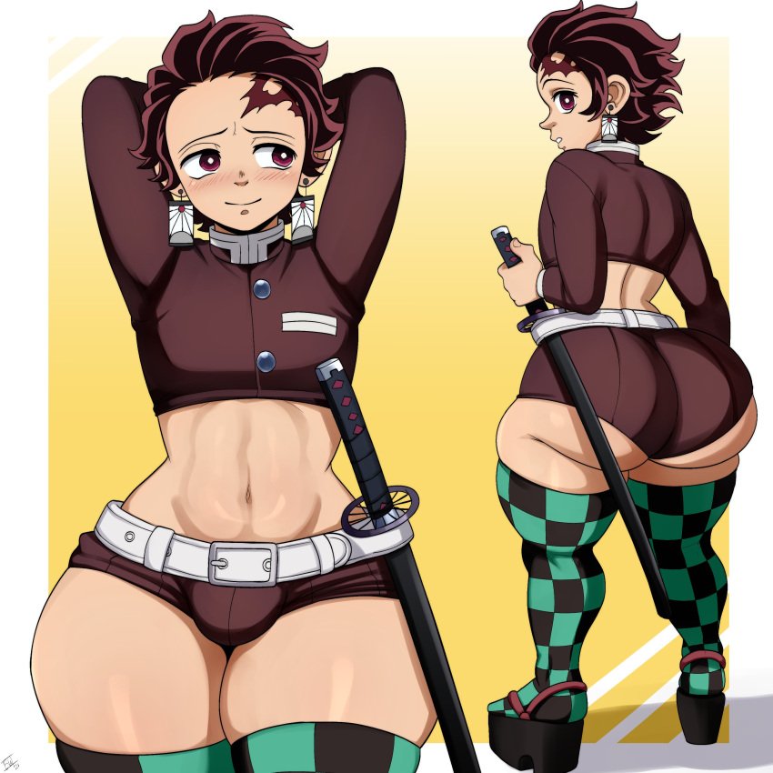 53. Heavily AU femboy portrayal of Tanjiro Kamado from Demon Slayer!-New to...