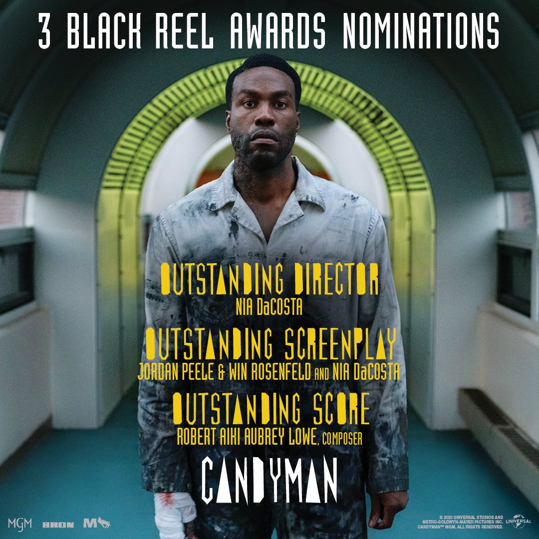 The #Candyman team has received 3 @BlackReelAwards nominations 🐝🐝🐝