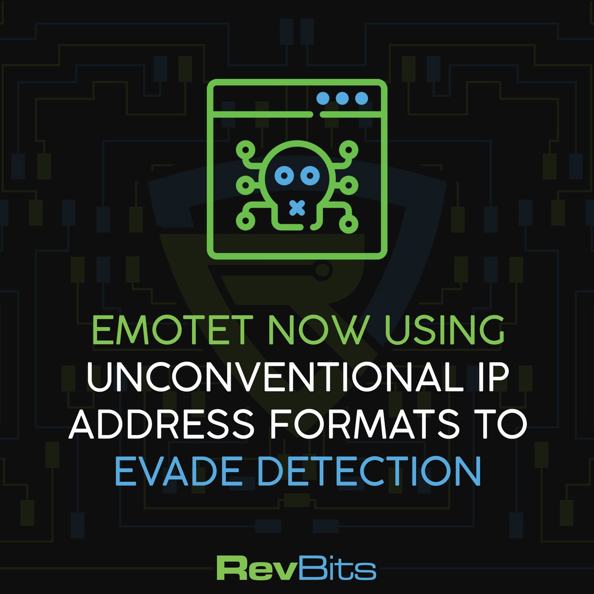 RevBits's tweet image. Social engineering campaigns involving the deployment of the Emotet malware botnet have been observed using &quot;unconventional&quot; IP address formats for the first time in a bid to sidestep detection by security solutions.

thehackernews.com/2022/01/emotet…

#emonet #botnet #ip #cybersecurity