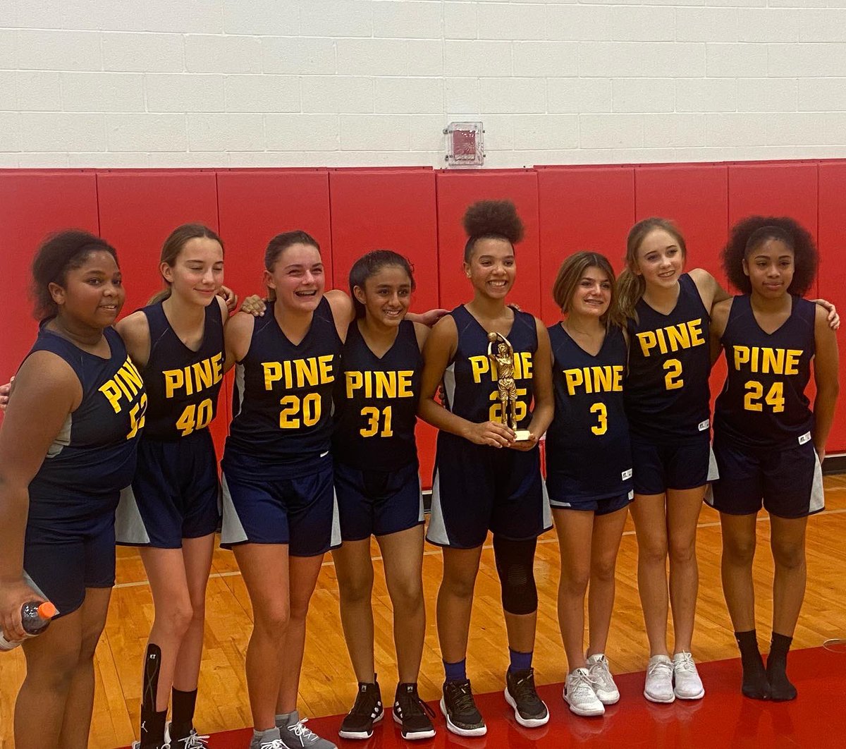 Middle school girls basketball showed great effort and resolve while earning 2nd place honors tonight. Going into the 4th quarter down 29-10 they never stopped battling and made a late run scoring 13 unanswered points. They cut the score to 29-23 before simply running out of time