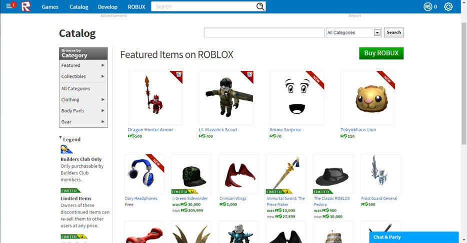 Model8197 on X: Like if you remember the old Roblox Catalog   / X