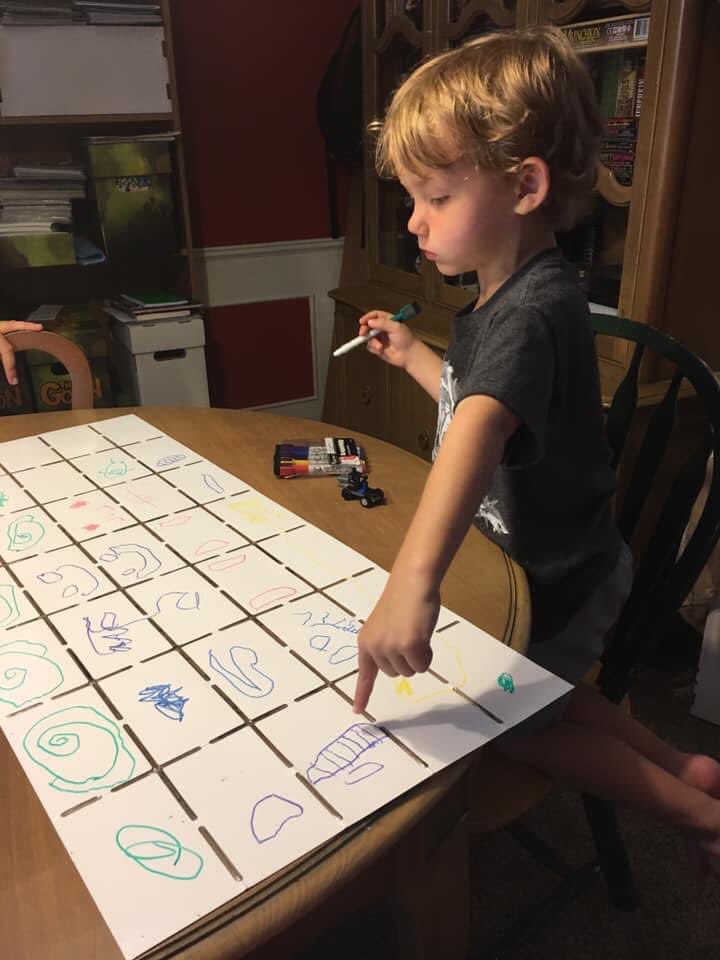 CriticalKnit's tweet photo. @WorldofCordeDnD Love this! 😍 My now 7yo son was doodling dungeons when he was 3 and populating them with Lego custom build minifigures. Introduced him to Amazing Tales around 4 and now he regularly runs campaign stories using that system for us. https://t.co/6Q0qhkdawo