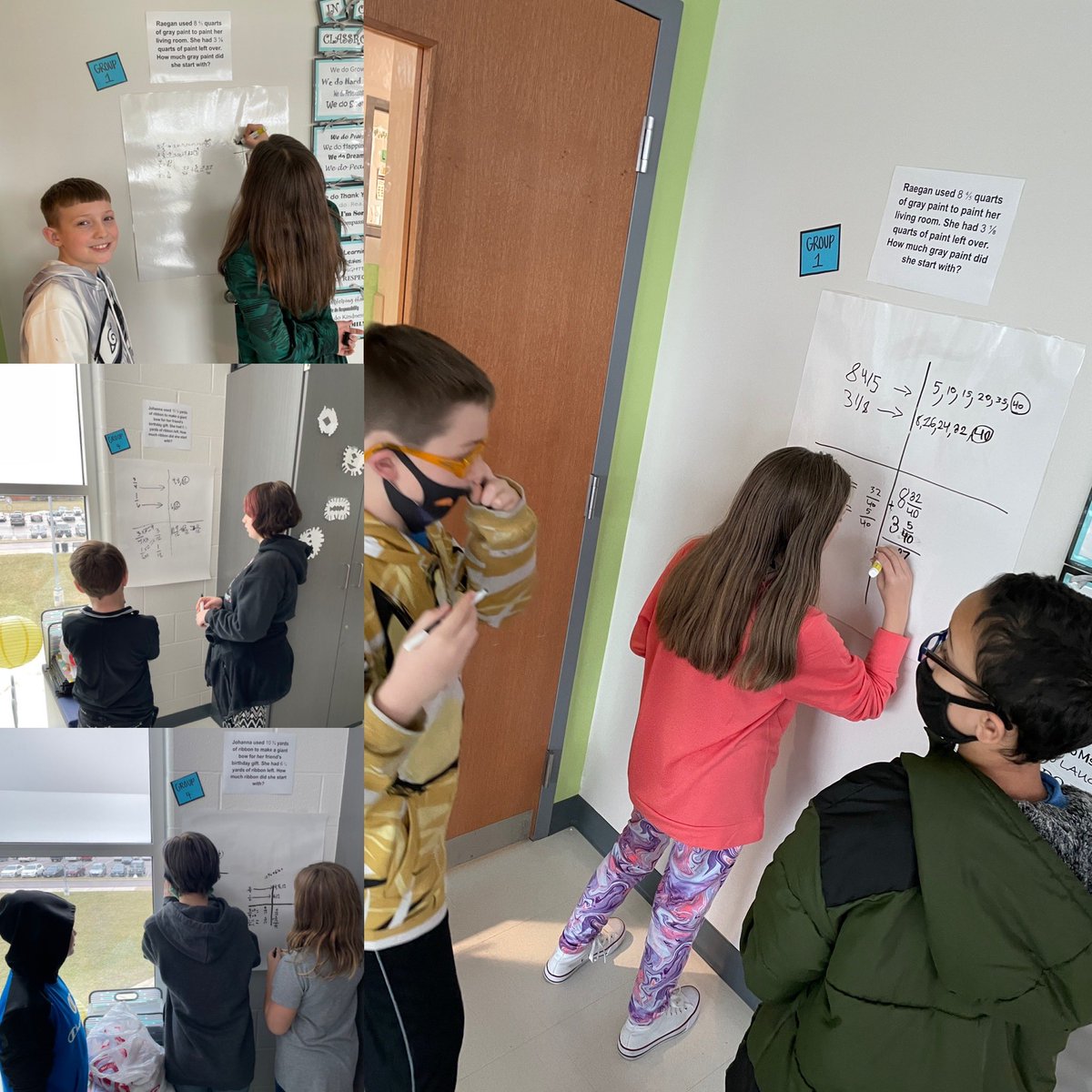 MsTabar_4th's tweet image. First time using randomized grouping AND vertical non-permanent surfaces in our math class 😎 both Ss &amp;amp; T loved how everything went! #WCLearns #WCConnects @SummersideElem @WestCler