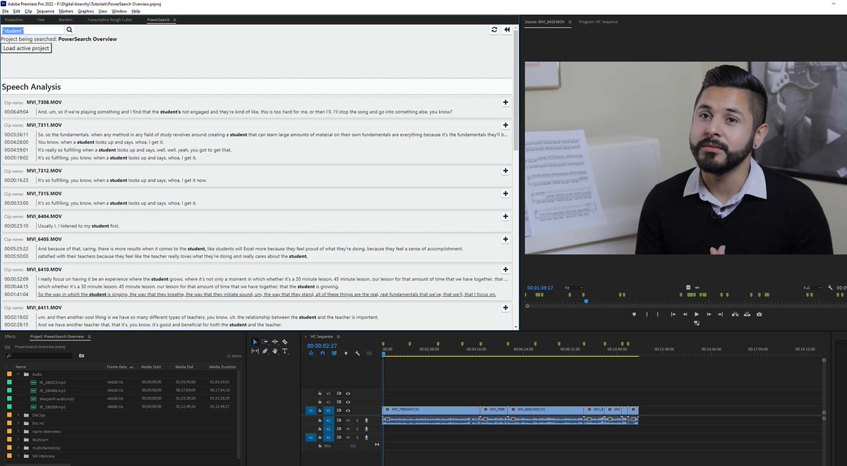 transcriptive's tweet image. #PowerSearch now has the ability to use search engine commands, such as minus signs and quotes, for more precise searching! @CreativeCOW explains how the new featuring can speed up #videoproduction workflows in this article. tinyurl.com/477hxfct #PostProduction #videoediting
