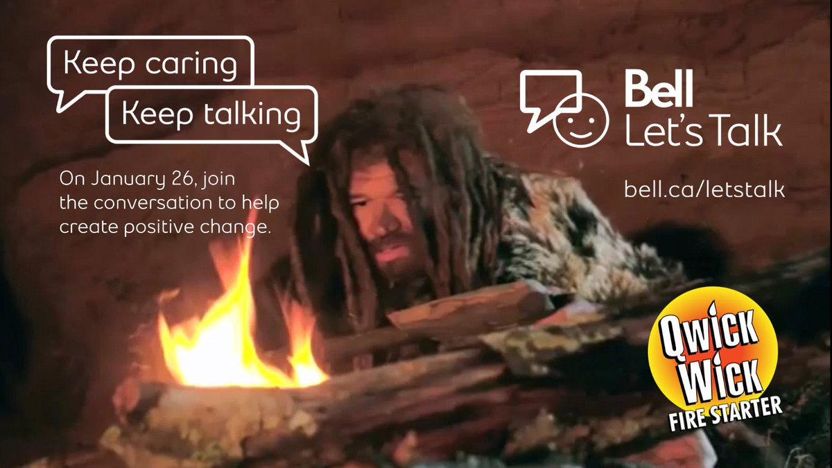 QwickWick's tweet photo. Keep Caring, Keep Talking 

Burnswell wants to remind you to join us on #BellLetsTalk Day. 

Let’s #FireItUp together for #mentalhealth awareness 🔥 https://t.co/4mvaYRhtNx