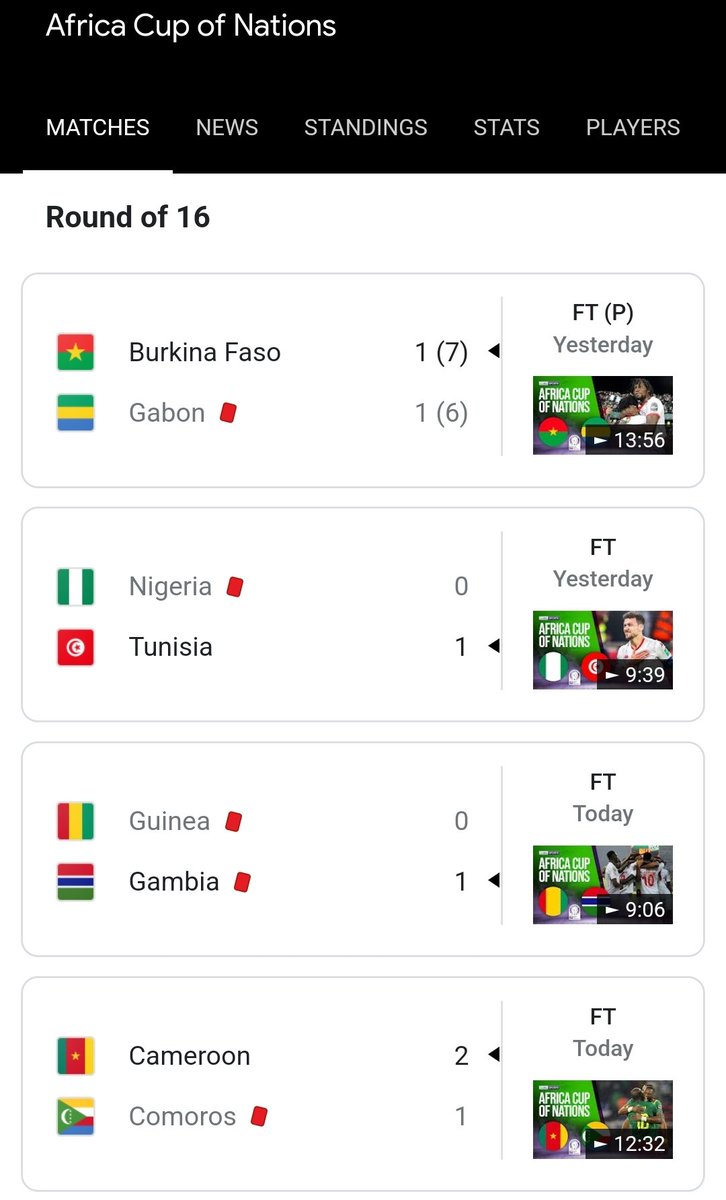 What's with all the RED cards? #AFCON2021