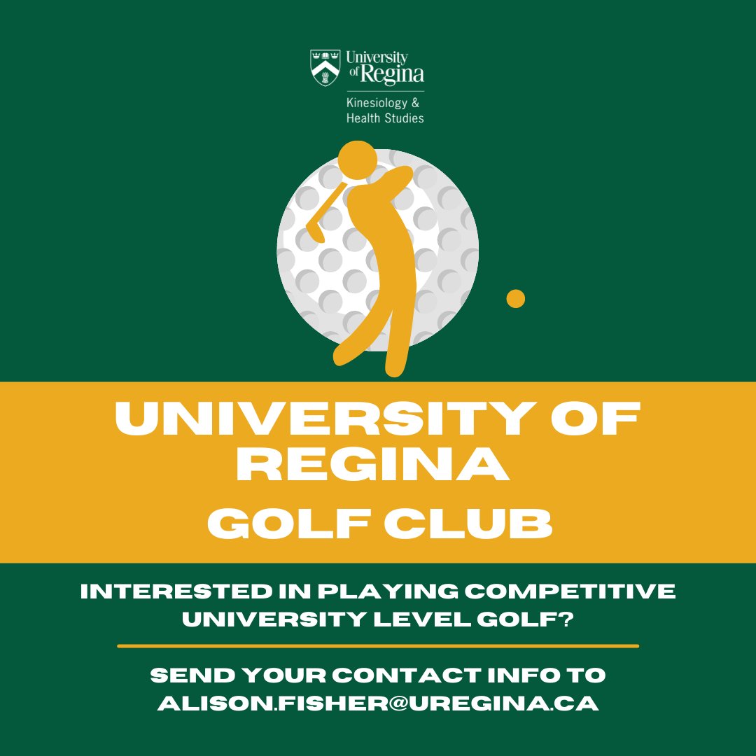 The U of R is currently looking into the possibility of starting a golf team that would compete within Canada West. 

They are seeking interest from possible athletes who are interested in playing golf while attending the U of R. 

For information alison.fisher@uregina.ca