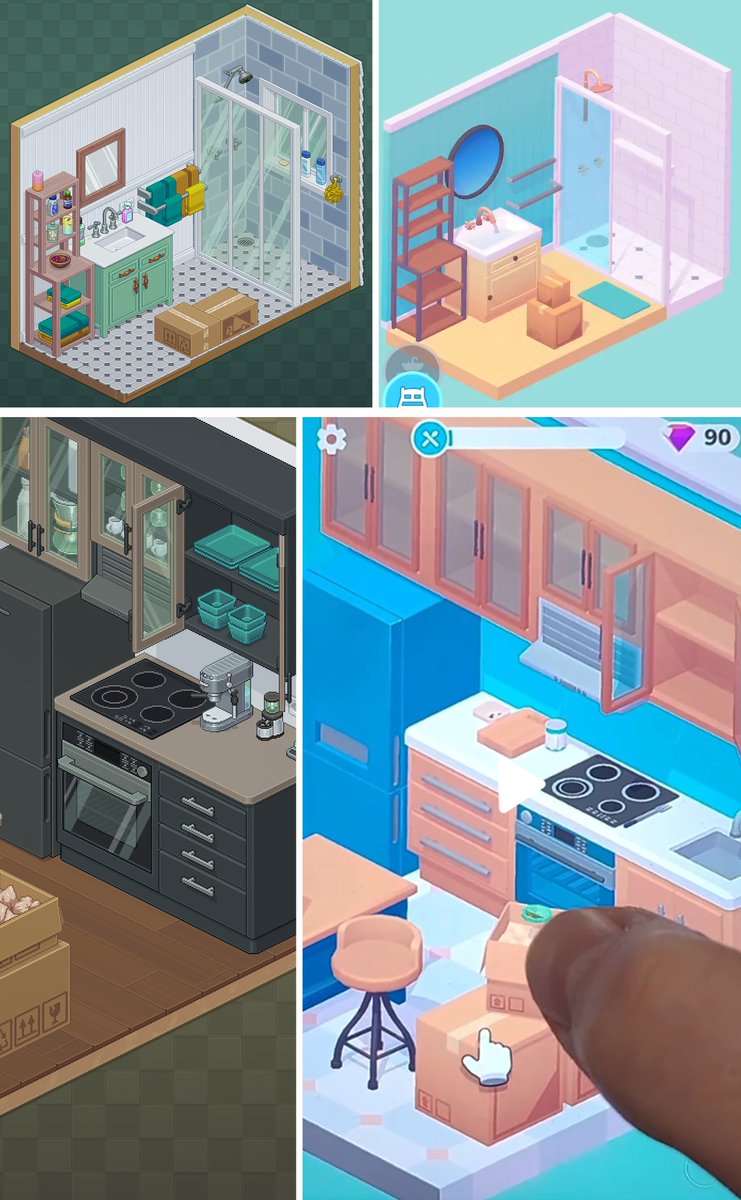 If you've happened to catch an ad for a suspiciously similar-looking game to Unpacking📦 on mobile recently, please know that this is not our game.

They sure seem to want to give the impression that it is, though! 🧵