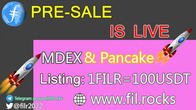 filr2022's tweet photo. 1⃣Follow and Retweet
2⃣Share to 5 telegram groups
3⃣Reply your wallet address 
You can get  💸1000FILR($10000)
Official website ✅https://t.co/Z7mGRcjlIT
Pre-sale website
HECO 🔗 https://t.co/axPCqyqYd2 
Smart Chain 🔗  https://t.co/QU6xELJ1fp
Telegram 🥰  https://t.co/2CGa6ar5v7 https://t.co/K4JdRxd1xc
