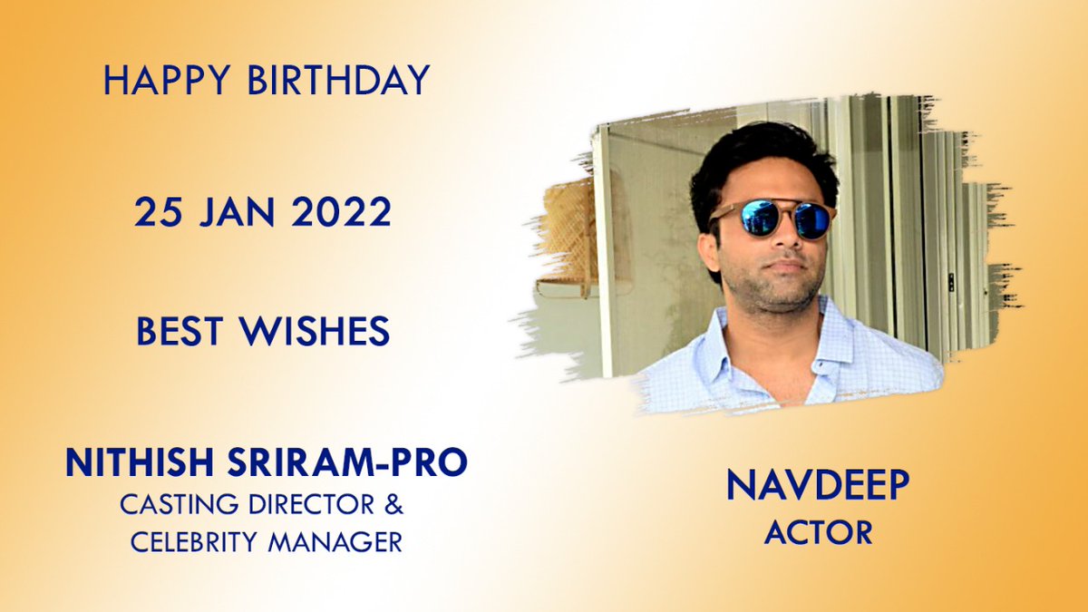 Actor navdeep happy birthday