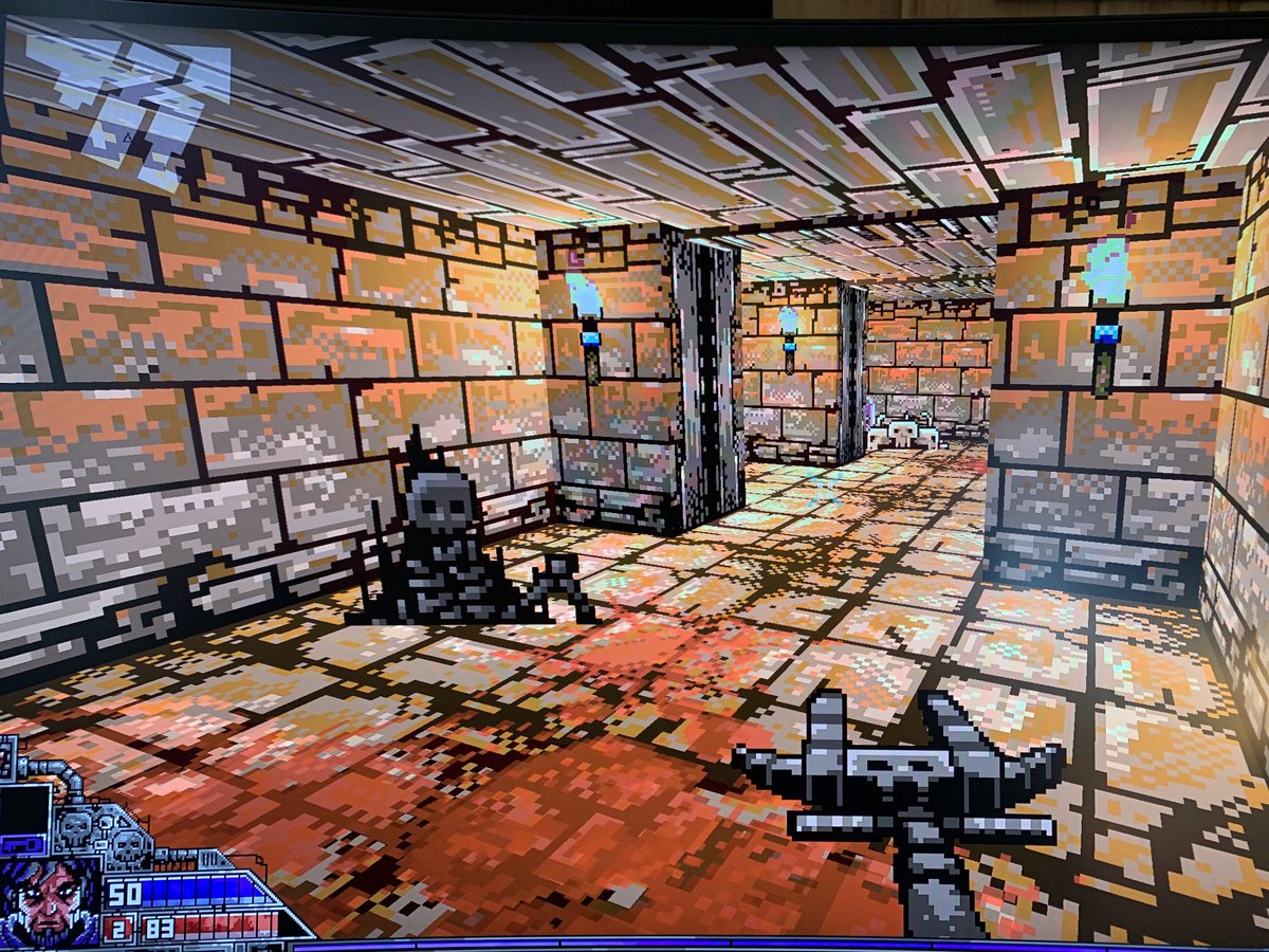 tcrowe76's tweet photo. Project Warlock is the Doom-Hexen-BlakeStone mashup you’re looking for. https://t.co/Cnut5q5WzA