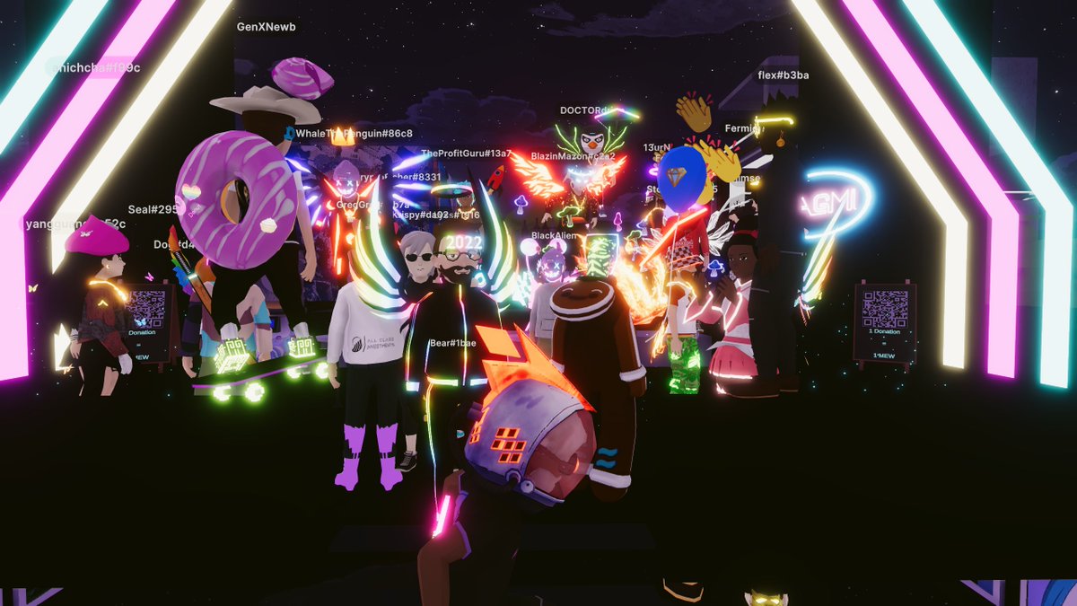 MetaAnomalous's tweet photo. Thank you all so much for joining us at Sinful HQ for our 'RGB' Launch Event! 

There's still time to come grab our very first (limited) POAP &amp; hang out with us on stream: https://t.co/P1w4FNLco7 

https://t.co/hSk2Igima3 🎉🖤 https://t.co/B8RdFIci6q