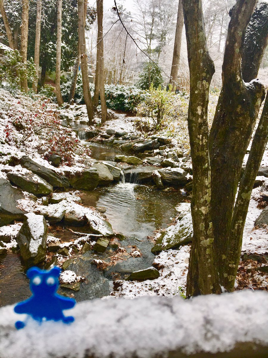 AShoeBearPlanet's tweet photo. Shoe Bear®️ Hikes East Palisades Trail. Atlanta, Georgia. 
#♻️ #Recycle #Reuse #GoGreen #GreenLiving #RecyclePlastic #HappyEarth #ShoeBears #TakeCareOfThePlanet #GreenLiving #GooglyEyes#TakeShoeBearsWithYou #WintersDay #Hike #Explore #Adventure #Creek #GeorgiaSnow #Scenic https://t.co/GJysgxrABL