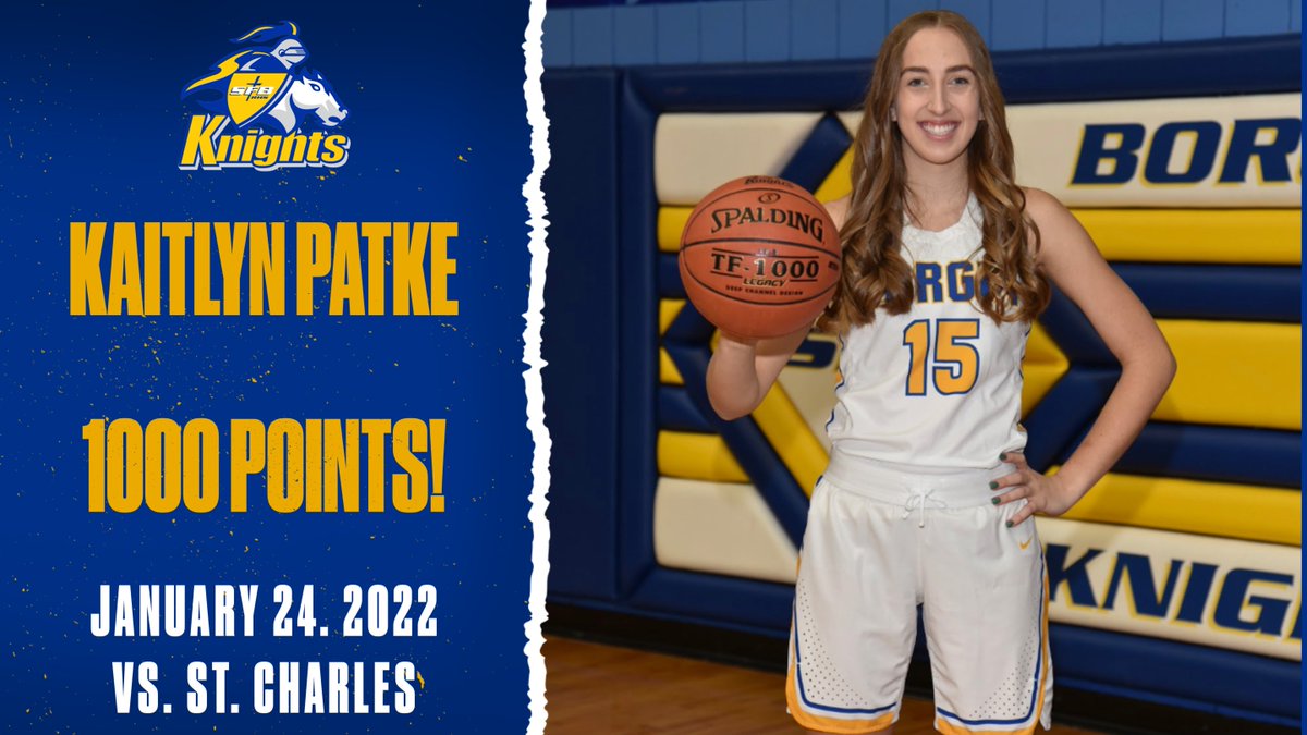 BorgiaAthletics's tweet photo. Congratulations Kaitlyn!! 16th player in history to reach 1000 points. https://t.co/4swpGYu7gn