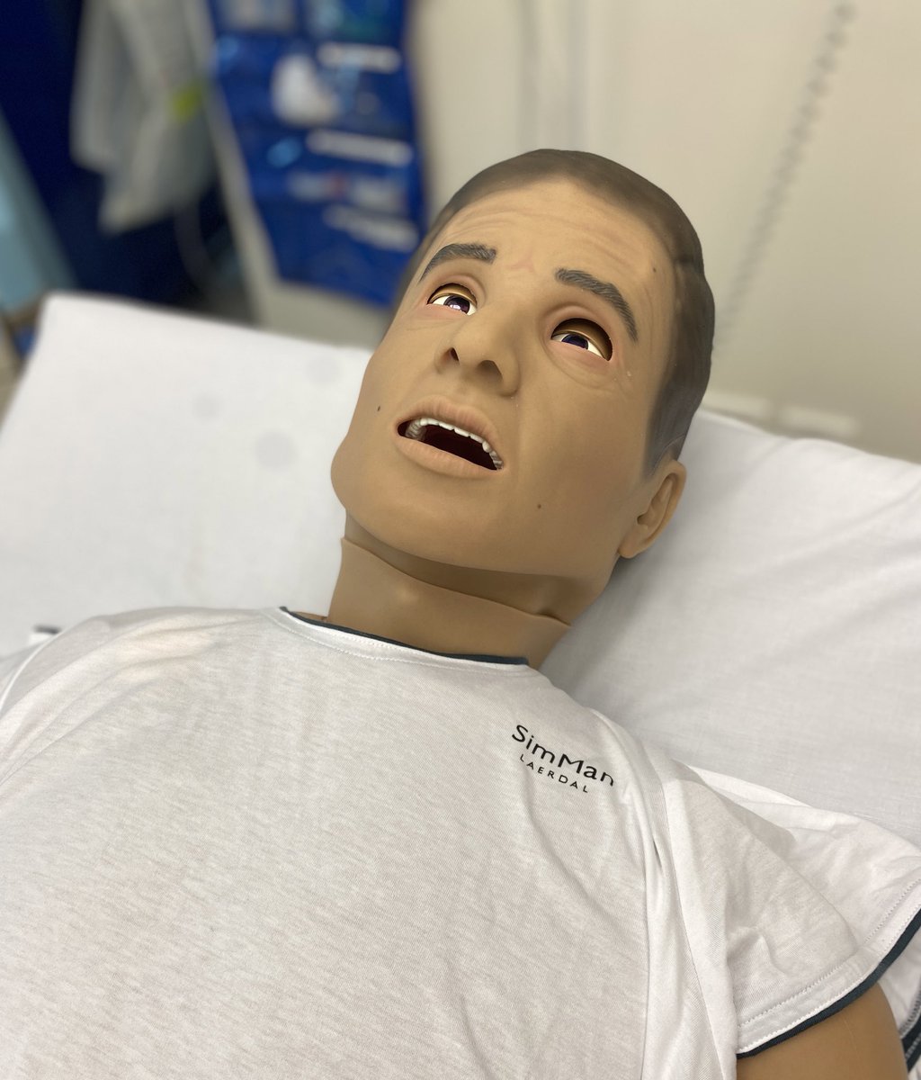 whsimulation's tweet image. Welcome to the family! Now to work out his name… @LaerdalAus #SimMan3Gplus #realistic #newmannequin