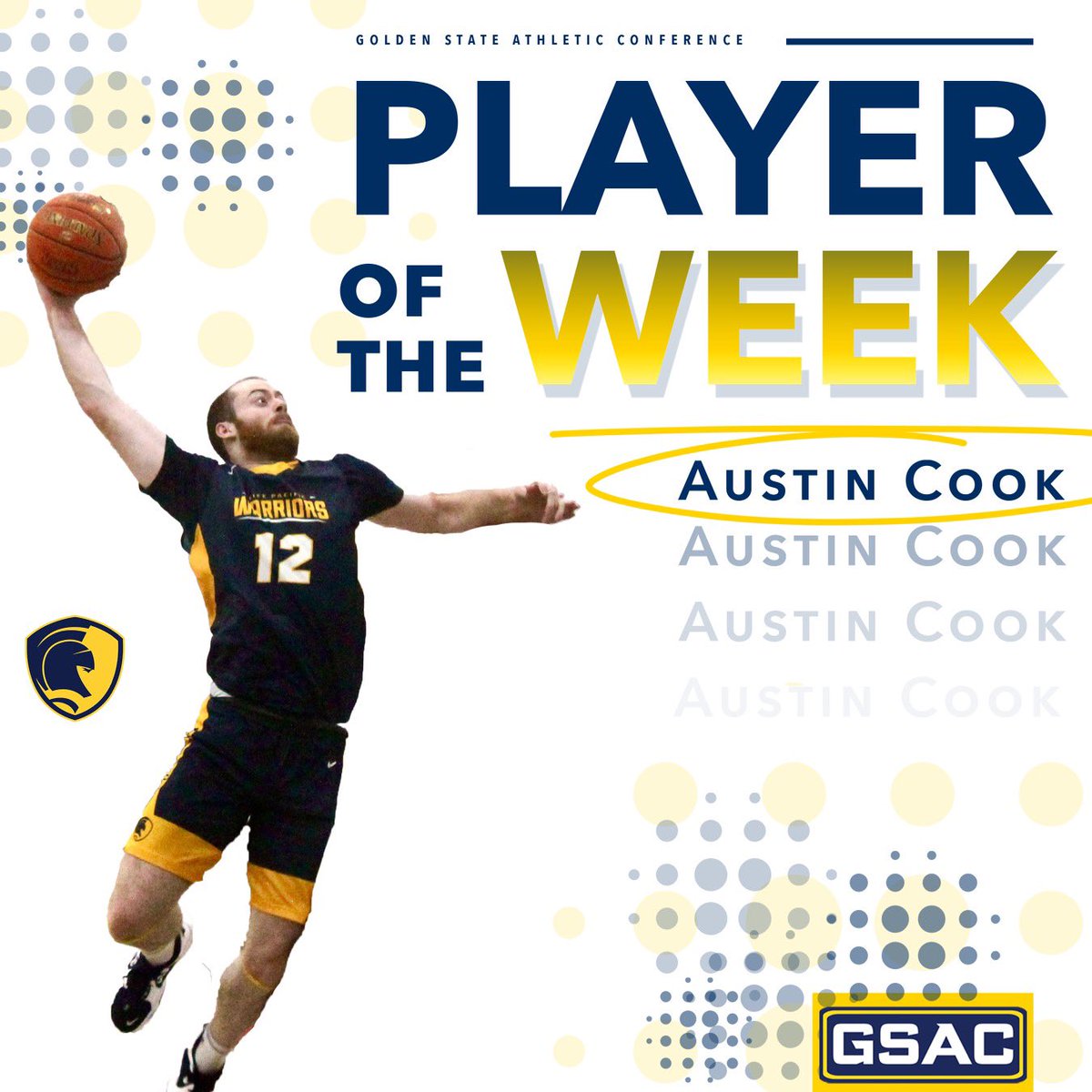 🚨 GSAC 🏀 Player’s of the Week 
•••
<a href="/TMUAthletics/">Master’s Athletics</a> forward Stephanie Soares helped the Mustangs continue their 22-0 record. Soares averaged 24.5 ppg. 
<a href="/LPUMBB/">LPUHoops</a> guard Austin Cook scored 22 pts in the double OT conference battle. Full recap⤵️