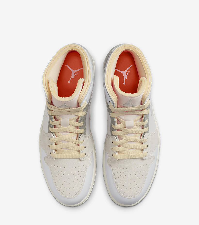 SOLELINKS's tweet photo. Air Jordan 1 Mid 'Inside Out' official images https://t.co/uhlPy3oP1m