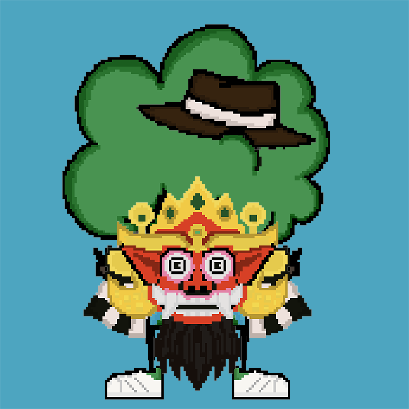 broccoloidz's tweet photo. Sharing a Broccoloidz wearing Barong mask #NFT #NFTCommunity #NFTdrop #Broccoloidz #Barong https://t.co/vdwK2qTtmL