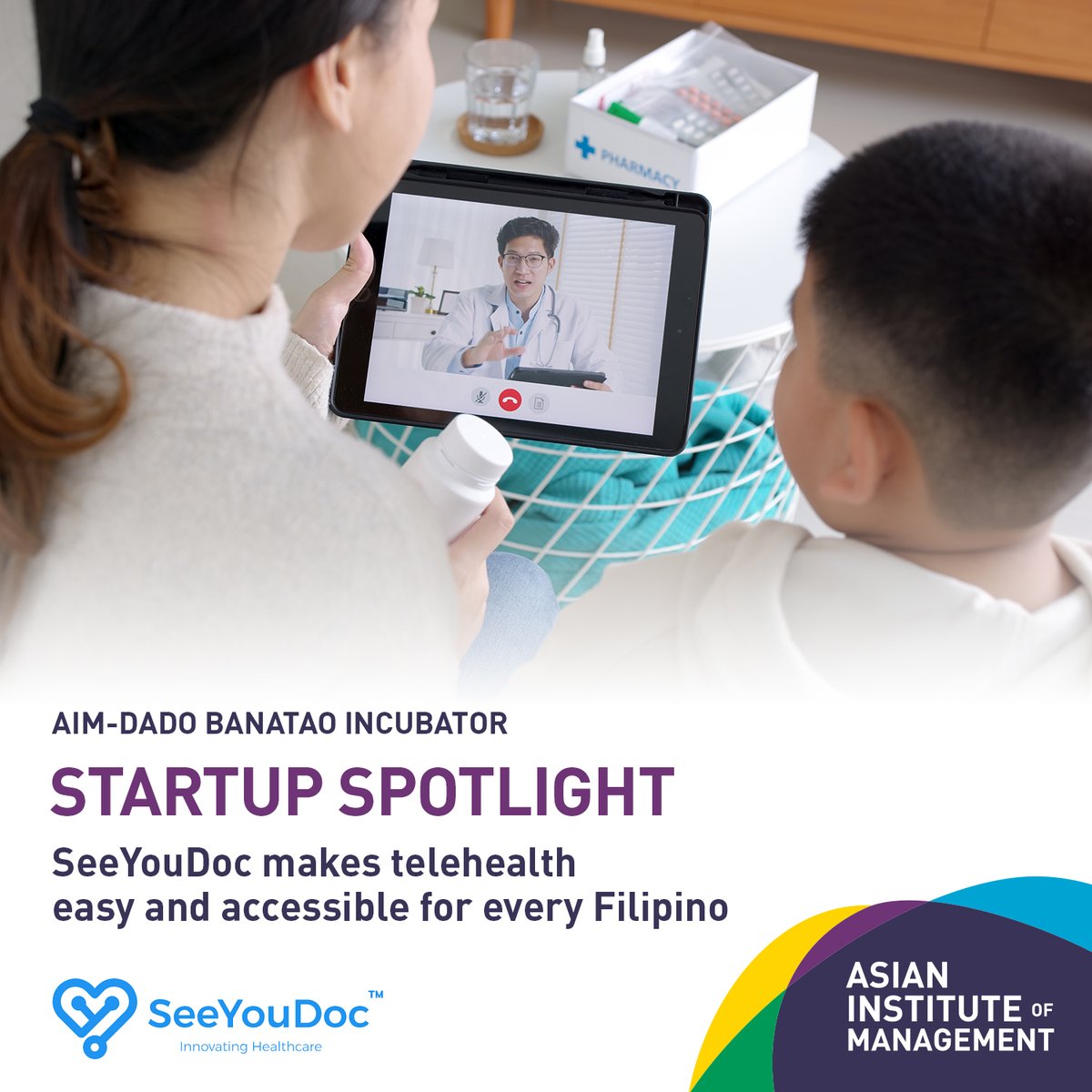 aimdbi's tweet photo. At AIM-DBI, we remain committed to nurturing impact-driven startups that can help communities. One of these startups is SeeYouDoc (THINCOHORT 2020-2021), a telehealth platform that allows doctors to conduct online consultations with patients using electronic records (1/2) https://t.co/kDROdTeJND
