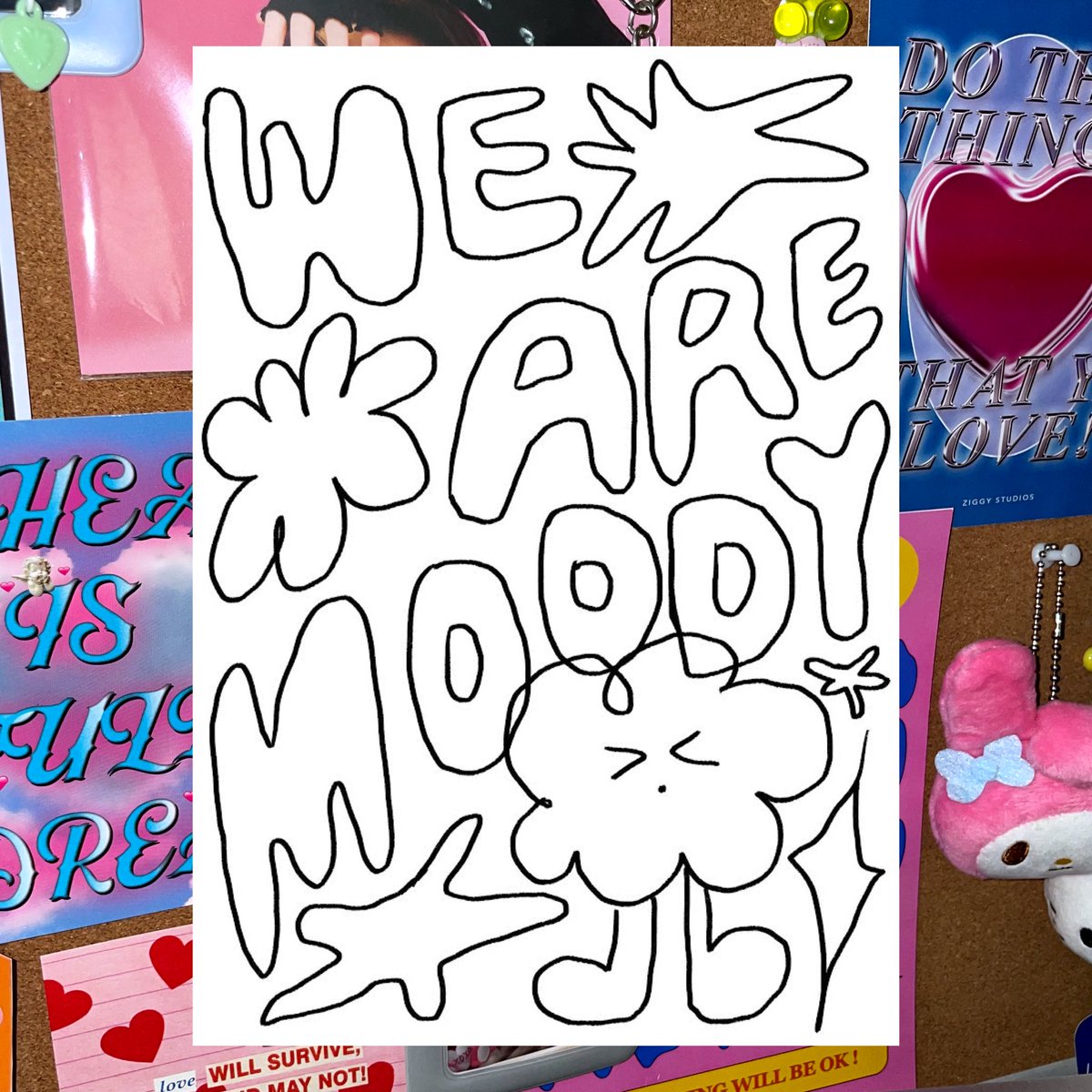 free printable ! 
— you can design / color / collage this in any way you like :) 

download here: tinyurl.com/tv8n7by5