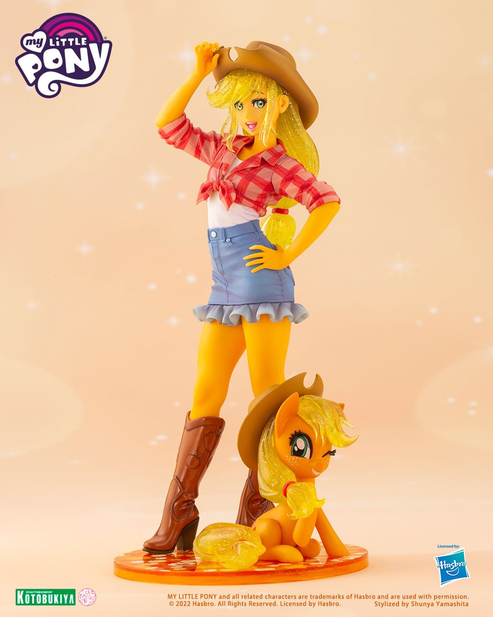 Kotobukiya_EN's tweet image. 【NOW AVAILABLE FOR PRE-ORDER】
Preorder now⇒ion version of Applejack from Kotobukiya's Officially Licensed MY LITTLE PONY BISHOUJO series is now available to pre-order! 

Preorder now⇒ bit.ly/ApplejackBisho…

#Hasbro #HasbroFTW #MYLITTLEPONY #BISHOUJO #山下しゅんや