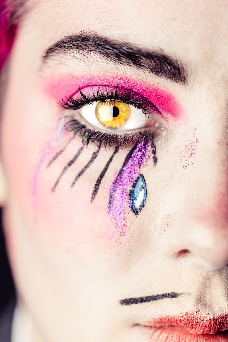 Tears and Sparkles #makeup #photography #portrait #eyes