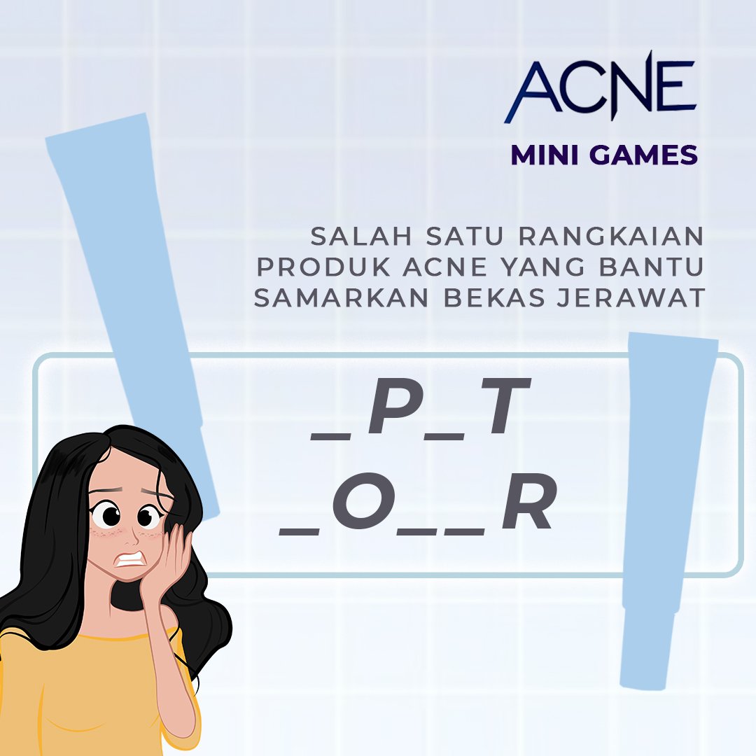 LATULIPE_COSM's tweet photo. Hello!
Main tebak - tebakan produk, yuk?
"Produk apa yang bentuknya kecil, bertekstur cream, bisa membantu kita menyamarkan sekaligus merawat jerawat dengan baik?"
Tulis jawaban kamu di kolom komentar ya!💙
.
#acnefighter #acneseries #minigames #latulipecosmetiques https://t.co/iUJsPSCU9o