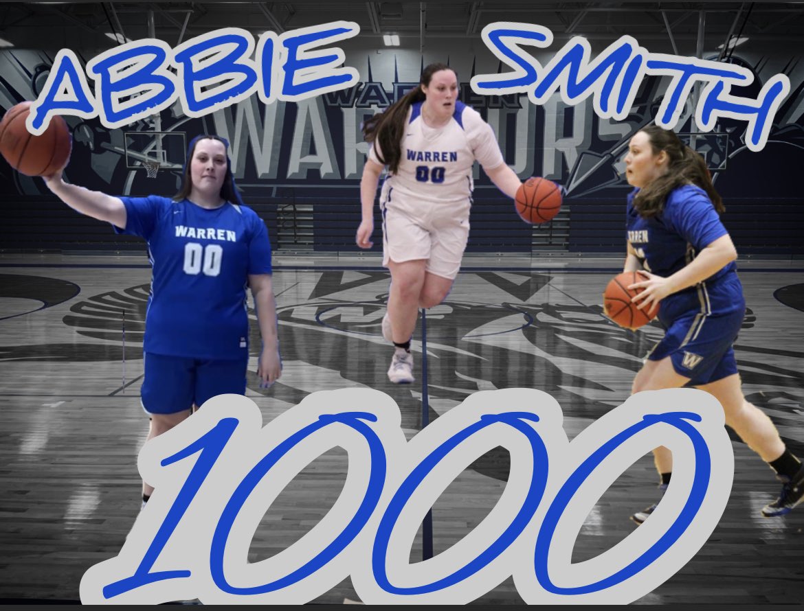 W_G_B_'s tweet photo. 1000!!!!! Congratulations Abbie!! 🤘🏼💪🏻🏀💙🤍 #girlsballtoo https://t.co/4p4U9j2B7s
