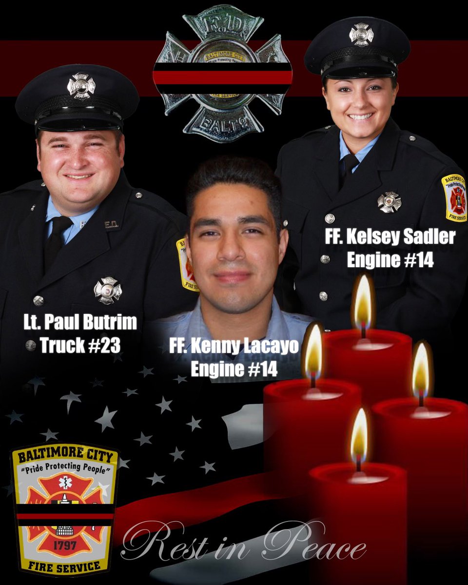 NilesRFord's tweet image. Today, Lt. Paul Butrim, FF Kelsey Sadler &amp;amp; FF Kenny Lacayo lost their lives in service to our city. FF John McMaster remains in the hospital in critical but stable condition. We will continue to pray for the family of those we lost.