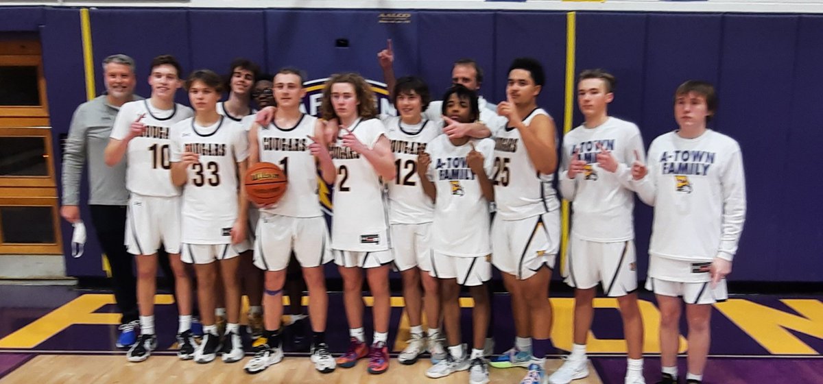 mittlerahs's tweet photo. Congratulations to Codey Recht on scoring over 1000 career points! And the young men defeated McCluer North in OT 73-70!  We are proud of Codey and the entire Affton Boys Basketball team!  #NotDoneYet #afftonstrong https://t.co/LYpHxjxVZC