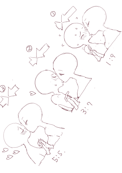 その、、、どこまで受け入れ体勢に入ってるかでも、全然表現の仕方が変わるよね。 個人的には、(躰は)引きつつも、受け入れちゃってる的な②が一番好きな気がするけど。毎回すごい悩むけど、考えてて、面白い・楽しいところでもある。。 