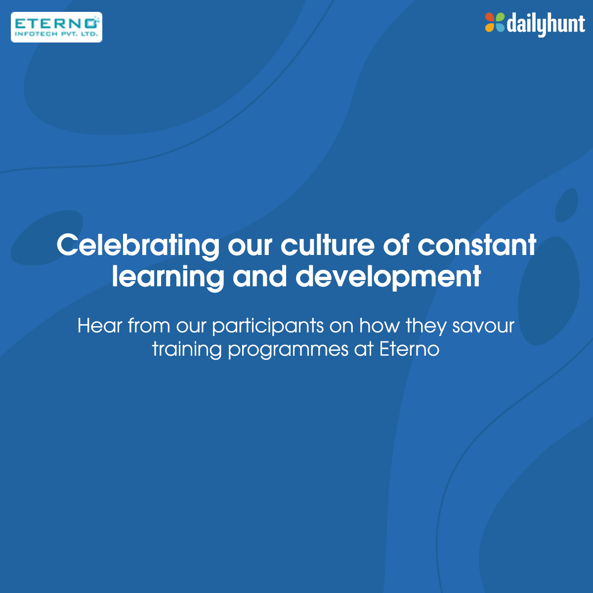 We at Eterno (Dailyhunt) always strive to create an ecosystem of learning and growing together. 
Let's hear it from some of our employees on the Communication training by <a href="/bitclass_live/">BitClass</a>

careers@dailyhunt.in
<a href="/ravsie/">Ravs</a> <a href="/pchacko/">Prashant Chacko</a>  
 #DailyhuntCareers #DailyhuntLife #Culture