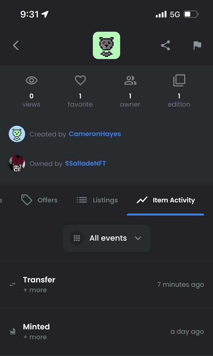 Pixel_Bears_NFT's tweet photo. Here is the Proof of the transaction! #Airdrops #NFT #NFTGiveaway #NFTCommunity https://t.co/YsK46CPOqo