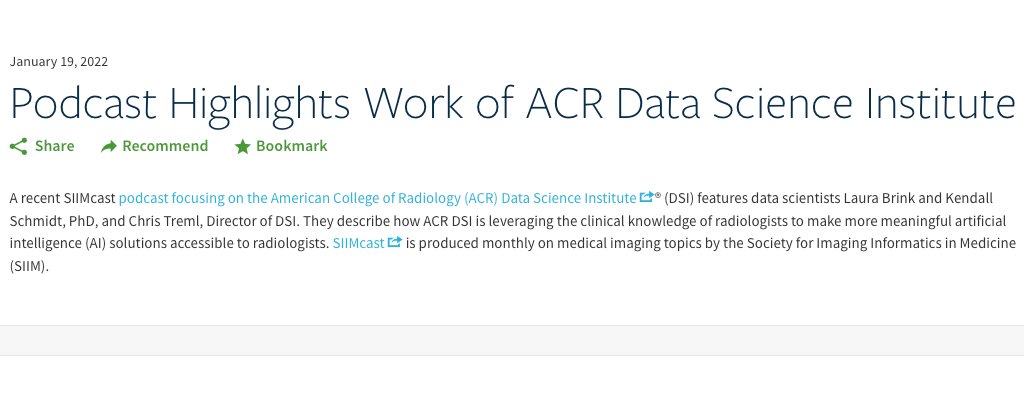 woojinrad's tweet photo. Hear about the latest #ACRDSI projects at @RadiologyACR in this #SIIMcast episode. It includes a glimpse into how the AI-LAB FL project will improve #AI model performance while keeping data securely on site.
https://t.co/DQeuvnhSW2
@AliTejaniMD #DataScience #ImagingAI https://t.co/vooexdYwT4