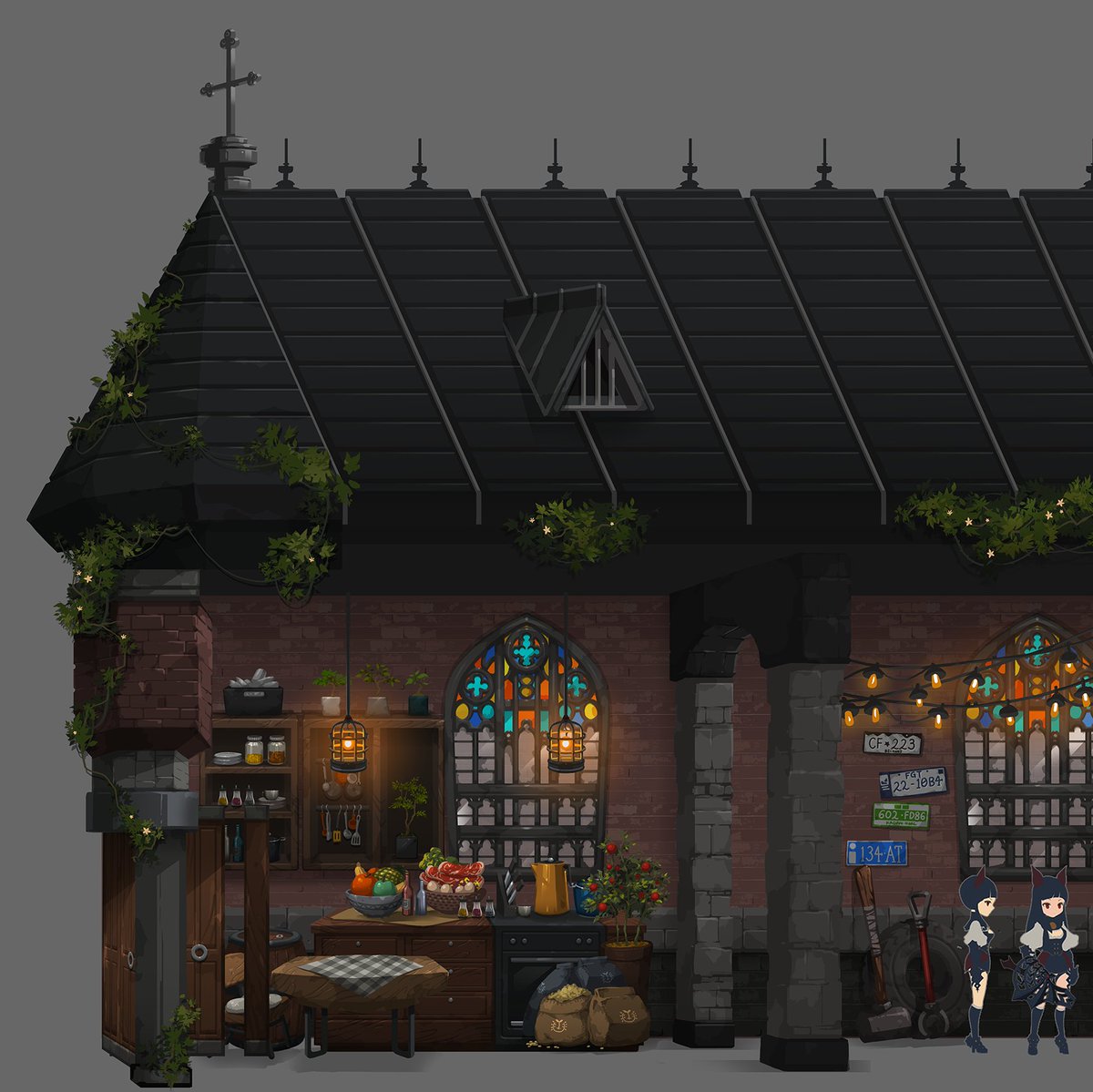 StellaOverlord's tweet photo. Out game, the hometown art works. 

#game #indiegame #postapocalyptic #actiongame #2dgame #spine2d  #unity3ddeveloper #unitygames #unity2d #indiedev #indieartist #steamgame #switchgames #gamedevelopment #게임 #인디게임 #게임개발 https://t.co/BQ48td53hH