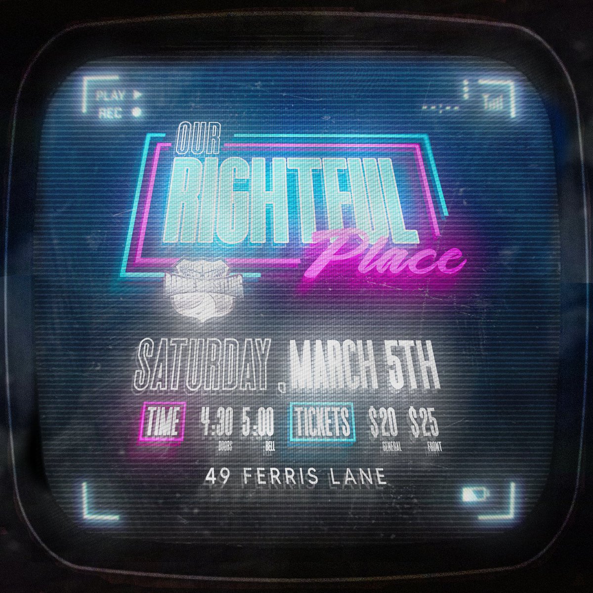 Still taking Our Rightful Place. 
Saturday, March 5
#BarrieWrestling 
#Barrie #Wrestling 
#400North 
#OurRightfulPlace