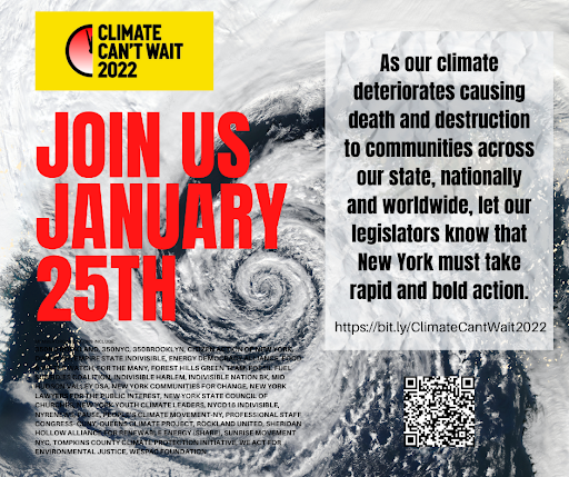 Queens_Climate's tweet photo. We’re in a #ClimateEmergency &amp; our leaders in Albany need to act. Join us tomorrow to send a strong, unified message that #ClimateCantWait! RSVP for a local or virtual action here: https://t.co/MqsNAUA51D https://t.co/8pEacjnjLg