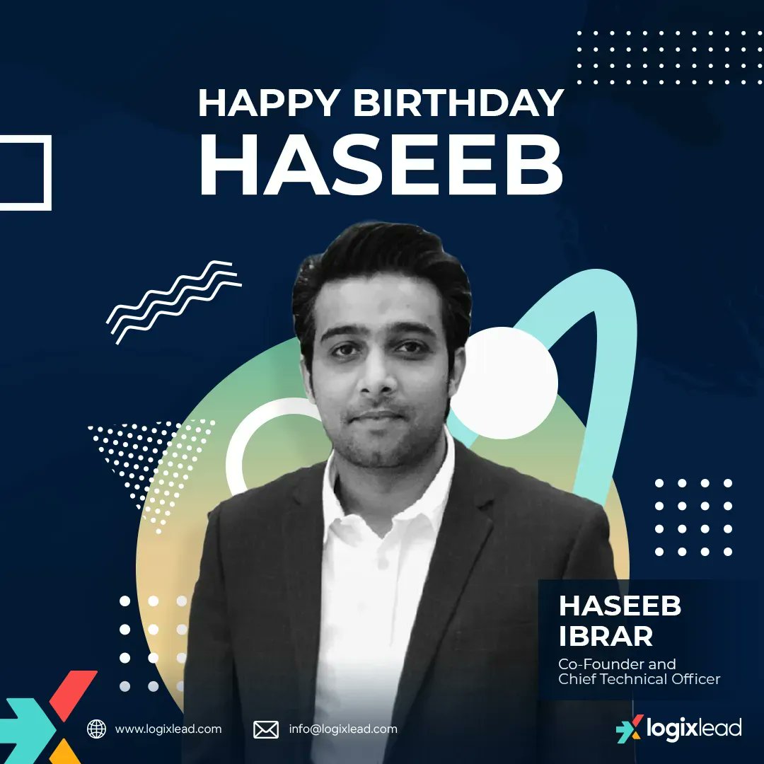 LogixLead's tweet photo. You’re the shepherd of our flock, Haseeb! Here’s to a lifetime of content and happiness for you, Happy Birthday!
#LogixLead #DigitalAgency #BirthdayPost #HappyBirthday #Birthday https://t.co/Xiqv5YVkFG