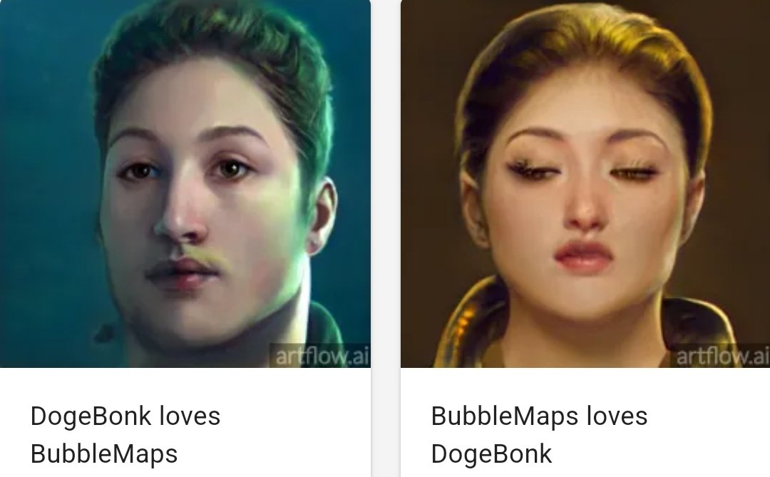 fakeitstack's tweet photo. @moonlight_bsc Who are we to stand in the way of true love?

#DogeBonk
#BubbleMaps
#TaleAsOldAsTime https://t.co/rIarAR6iqV
