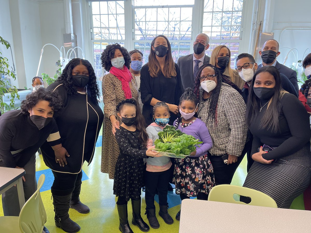 NYCDistrict19's tweet photo. An amazing day at PS 158 for the Hydroponics Lab ribbon cutting ceremony &amp; student-led tour! Students shared how they use the space to grow food while learning hands-on about science and sustainability in the 21st century.🌱  

@TamraCollinsD19 

#d19allthewayupandbeyond https://t.co/IgqO3L8Jhc