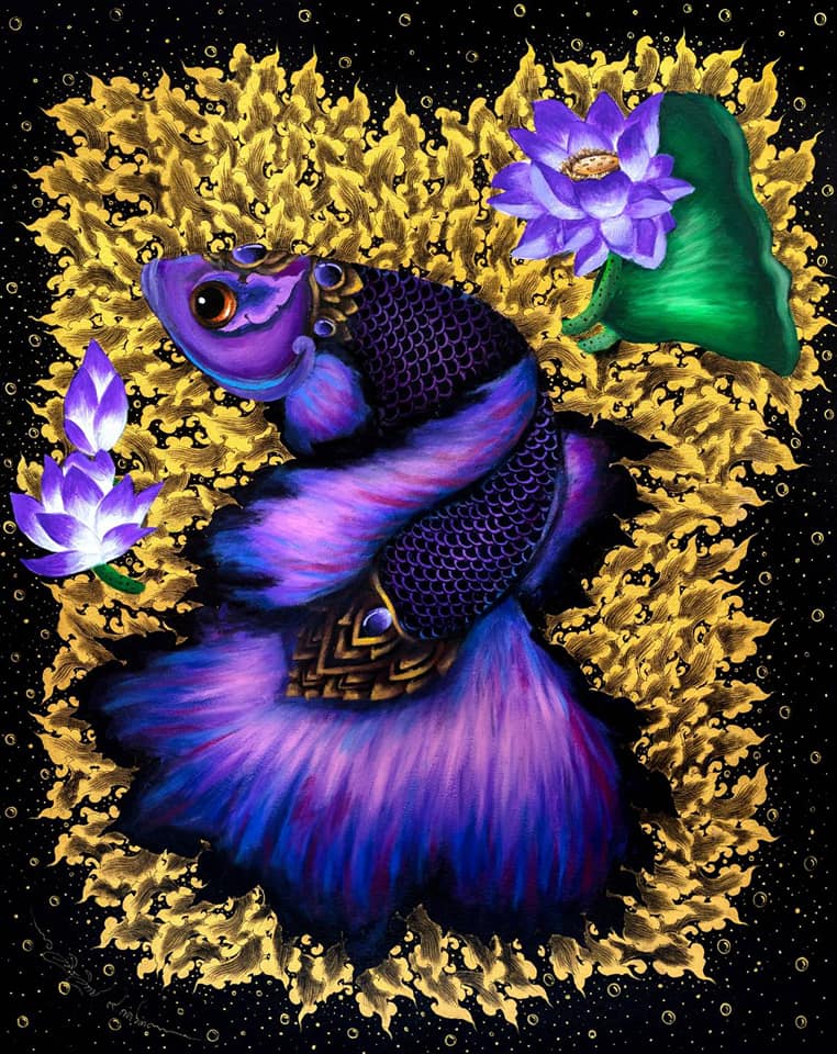 ArmaniSamart's tweet photo. @valleyTheCat My collection Siam fighting fish (original paint Acrylic on canvas)
https://t.co/qol2I7t2DV
#NFTCommunity  #nftart #opensea #nftcollectors https://t.co/pX7U8Ft8kW