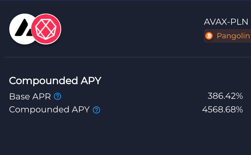 PollenDeFi's tweet photo. Get up to 🔥 4568% 🔥 compounded APY on Snowball for the $AVAX / $PLN pool.

@snowballdefi will auto-compound your rewards into more $AVAX and $PLN🎉

Deposit and earn those juicy rewards here 🙋
https://t.co/US9zKEhxT4

#Avalanche #PangolinDEX https://t.co/u4ONa984uI