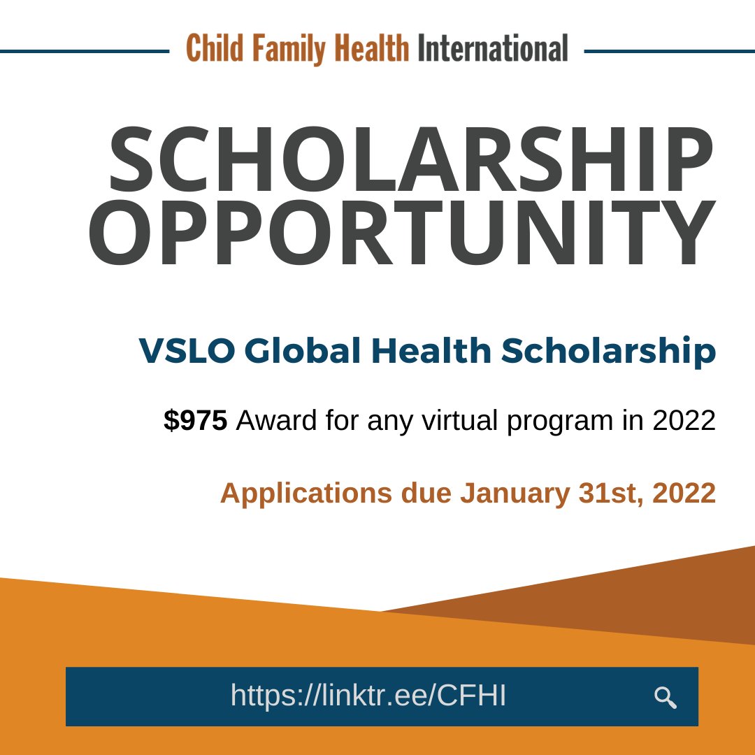 Child Family Health International (@cfhi) on Twitter photo Scholarship Alert: Check out these great opportunities! **DEADLINES UPCOMING**
To learn more, check out cfhi.org/scholarships or email Ashley Tran, Development and Engagement Coordinator, (ashley@cfhi.org). Scholarship Alert: Check out these great opportunities! **DEADLINES UPCOMING**
To learn more, check out cfhi.org/scholarships or email Ashley Tran, Development and Engagement Coordinator, (ashley@cfhi.org).