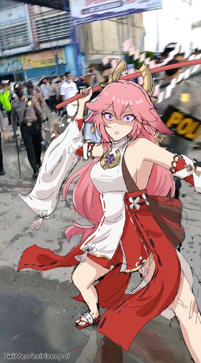 No horny! *Plak #原神#yaemiko #Yae #genshintwt #genshinmeme