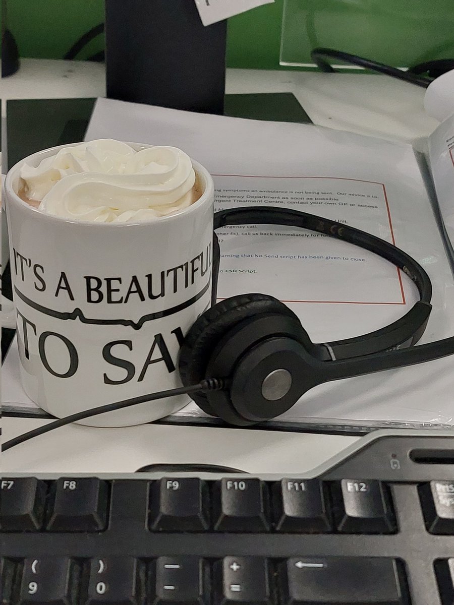 polkadot26's tweet photo. Hot chocolate time to get my through these last few hours. #999callhandler #nightshift #hotchocolateclub https://t.co/px0DaeOM1H