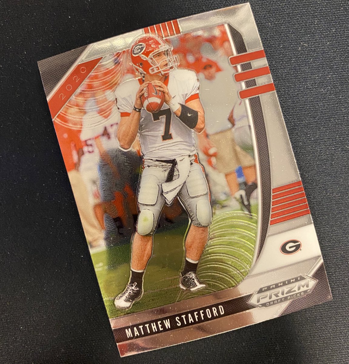 BradGalli's tweet photo. Matthew Stafford card giveaway: RT + follow @BradGalli for a chance to win this @PaniniAmerica Prizm card https://t.co/TY0CpzoEHX