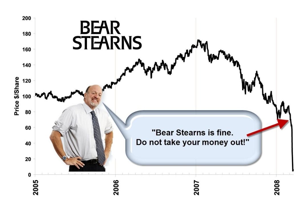 Star19Wars77's tweet photo. @AMC_Apee @jimcramer Just like the time you said the time you said "Bear Stearns is fine. Do not take your money out." The market and especially "Retail The New Wall Street" has learned of the true puppet you are. We will change the criminal misbehavior that takes place in our market! https://t.co/UM1uzrsP7I