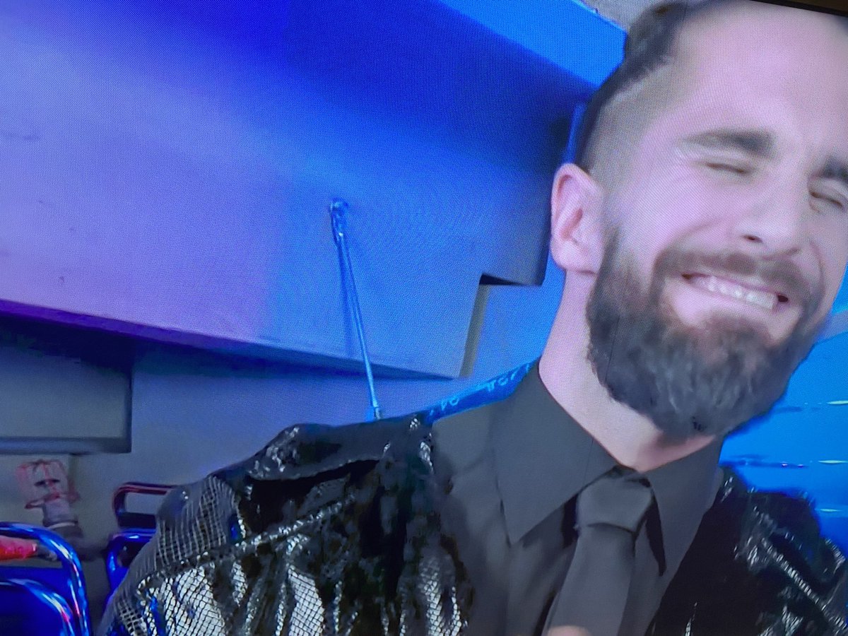 CWrestlingUK's tweet photo. What is that behind Seth and why does it look like Alexa Bliss 👀🤯 #WWERaw https://t.co/OA0Lyyv74A