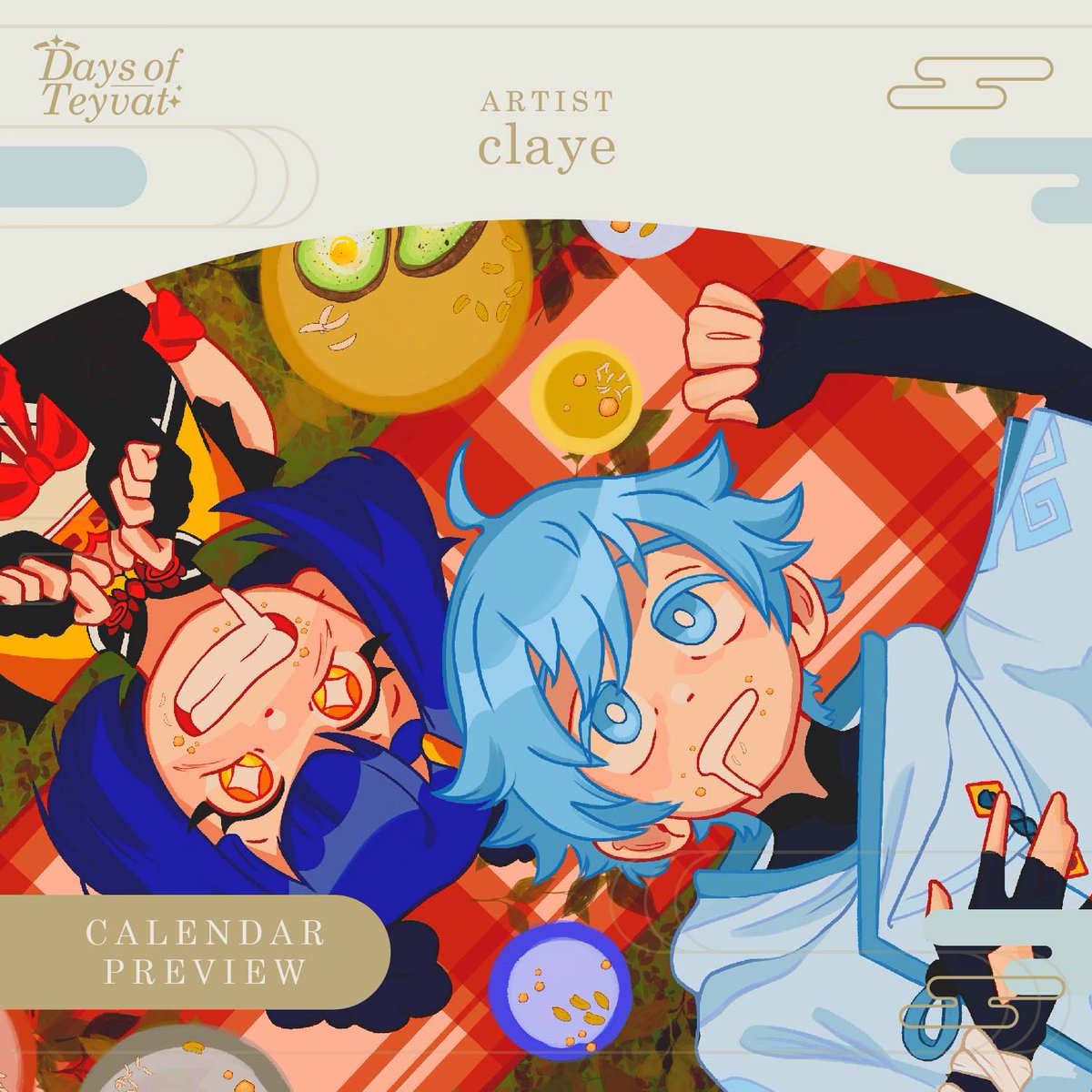 daysofteyvat's tweet photo. Our March Illustration by @clxye_ 
You can still order Days of Teyvat through this link~ https://t.co/mL5VqHfpoB

#GenshinImpact https://t.co/faLN0pWKIb