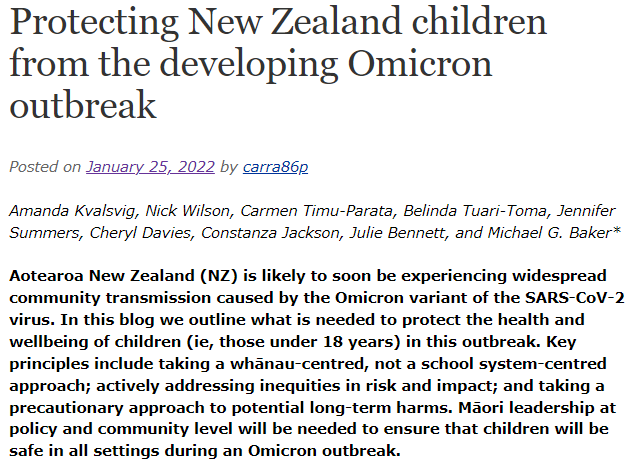 AmandaKvalsvig's tweet photo. Our latest Public Health Expert blog. We use a public health lens to consider how to protect the health and wellbeing of children as Omicron begins to spread. Centring the wellbeing of children in all settings should be a key priority in the pandemic.
https://t.co/kHSCgPkpNb https://t.co/O1KFNmZJaL